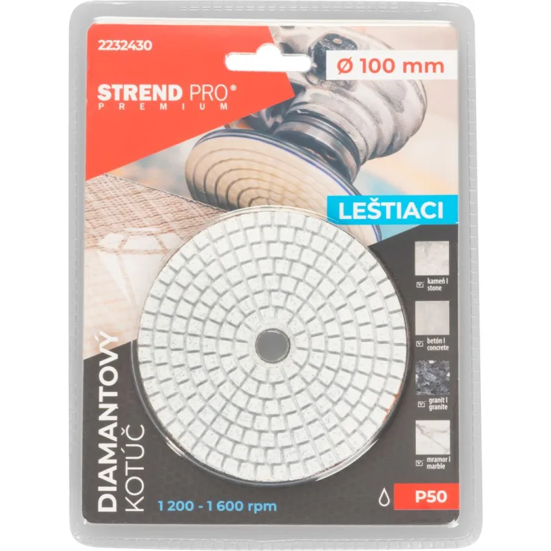 Kotúč Strend Pro Premium P50 100 mm, diamantový, leštiaci