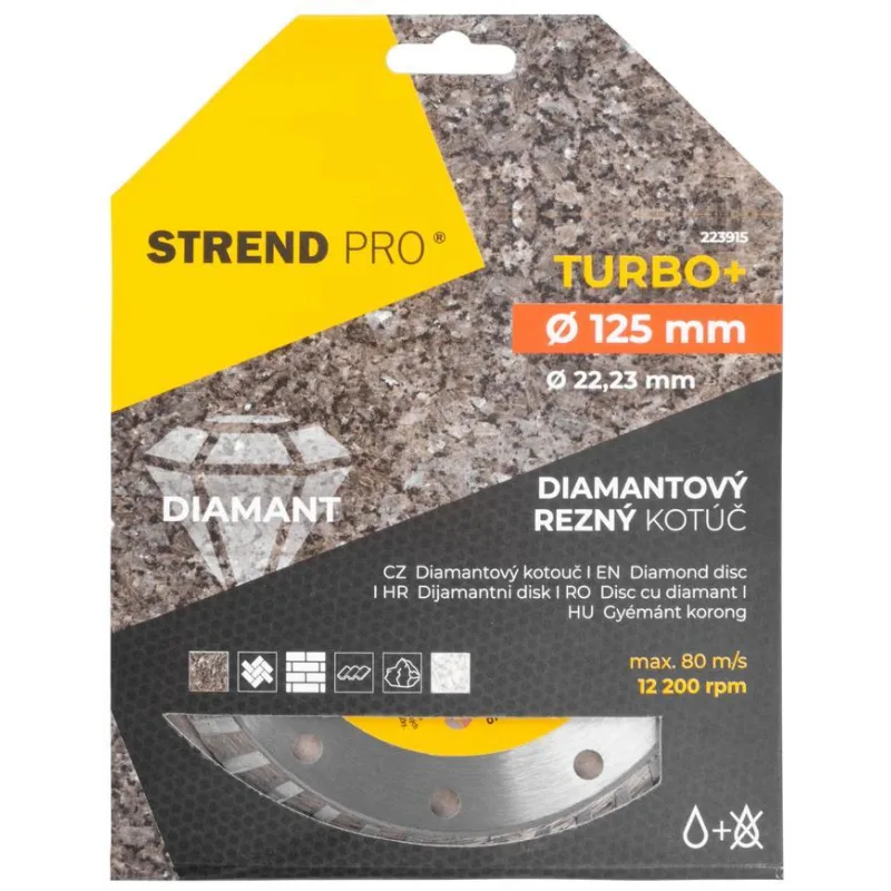 Diamantový kotúč Strend Pro 521C, 125 mm, Turbo +