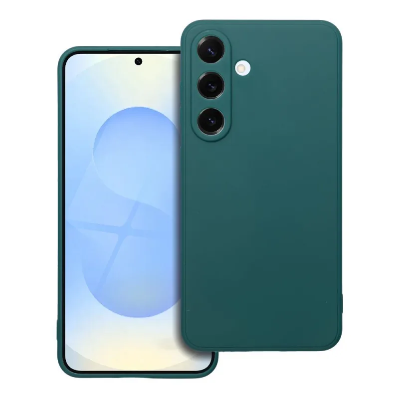 Soft Flex Puzdro na mobil Samsung Galaxy S25, tmavo zelené