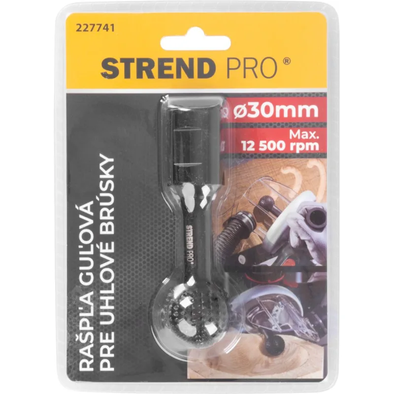 Rašpľa pre uhlovú brúsku Strend Pro RSP41, guľová, 30 mm