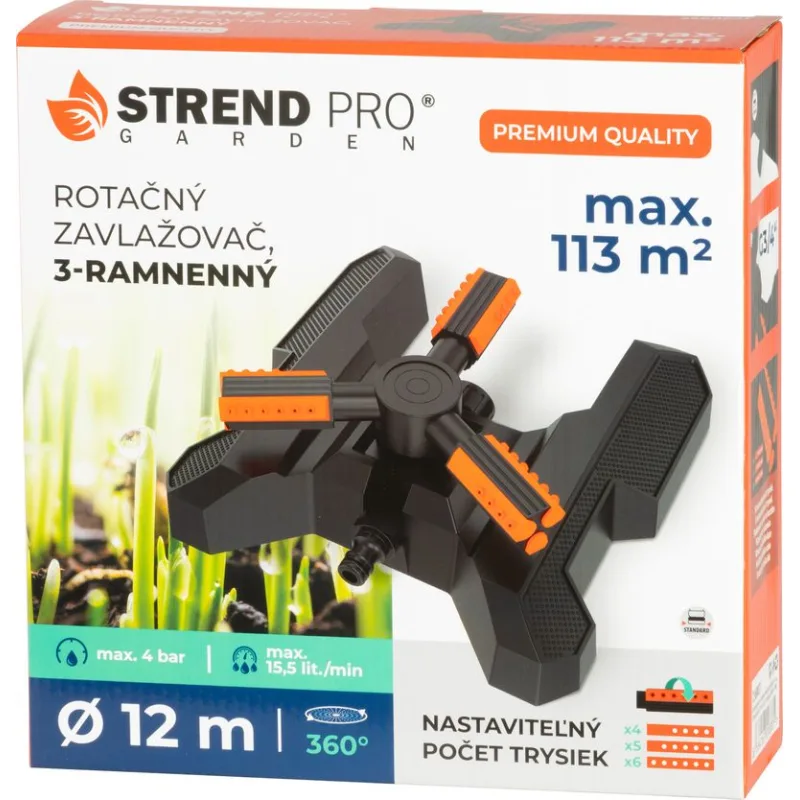 Rozprašovač Strend Pro Garden, 3-ramenný, rotačný