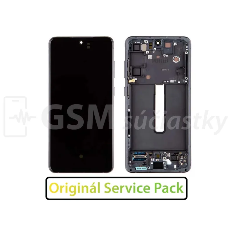 Samsung G990 Galaxy S21 FE - LCD displej + Dotykové sklo a Rám Originál Farba: Olive