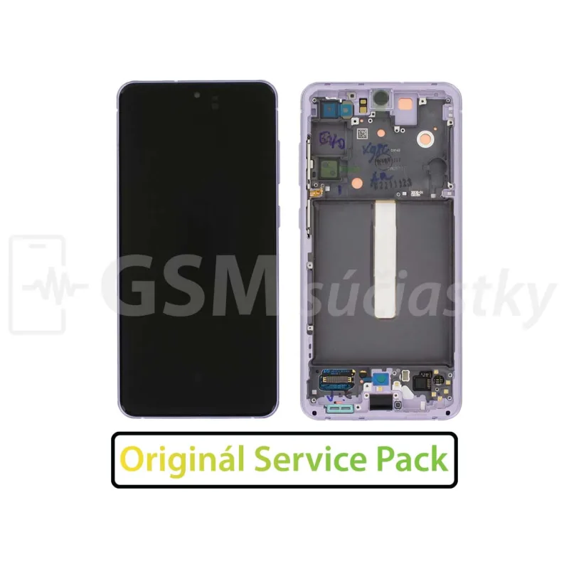 Samsung G990 Galaxy S21 FE - LCD displej + Dotykové sklo a Rám Originál Farba: Olive