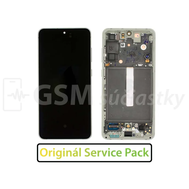 Samsung G990 Galaxy S21 FE - LCD displej + Dotykové sklo a Rám Originál Farba: Olive