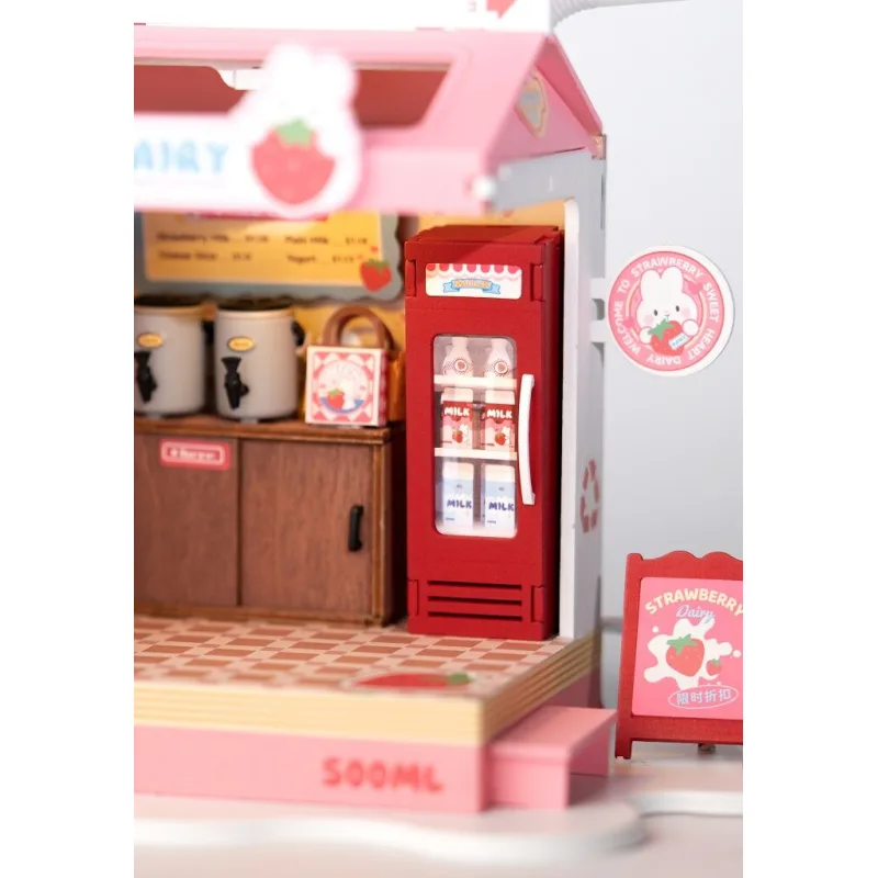 RoboTime Miniatúra domčeka Mliečny bar Strawberry