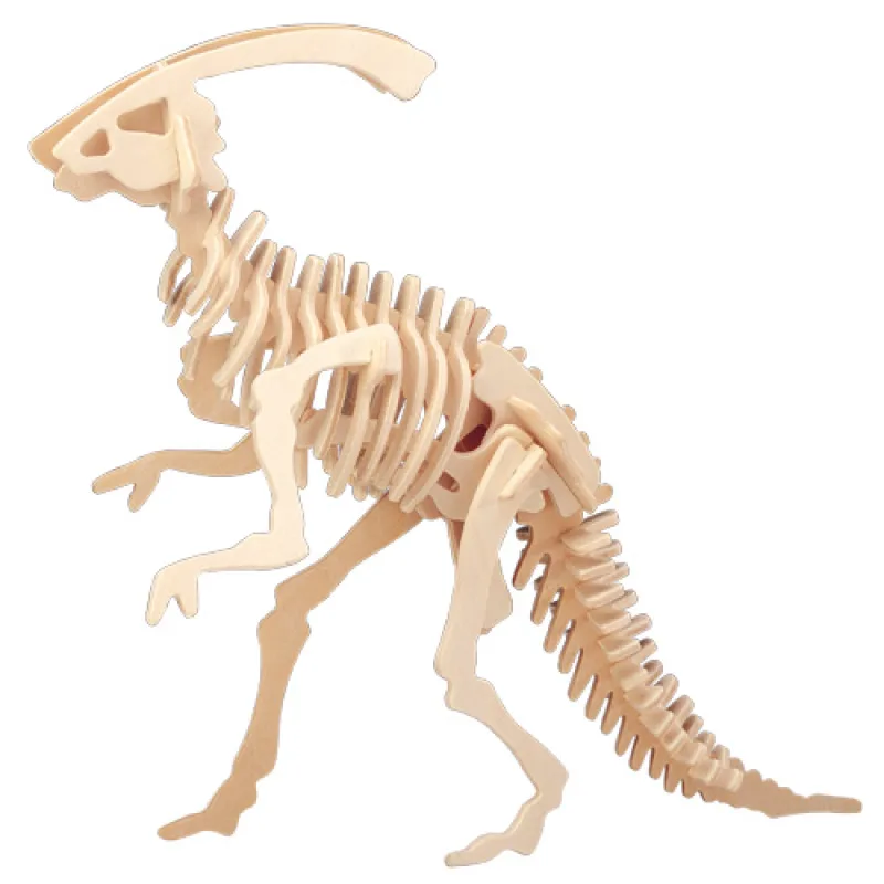 Woodcraft Drevené 3D puzzle Malý Parasaurolophus J003