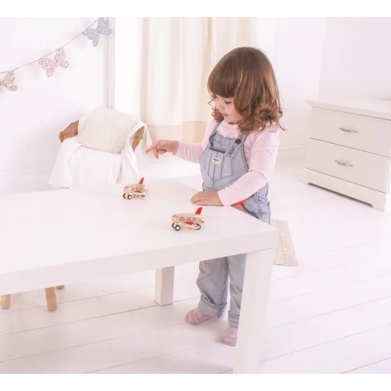 Bigjigs Toys Drevené naťahovacie lietadlo 1 ks