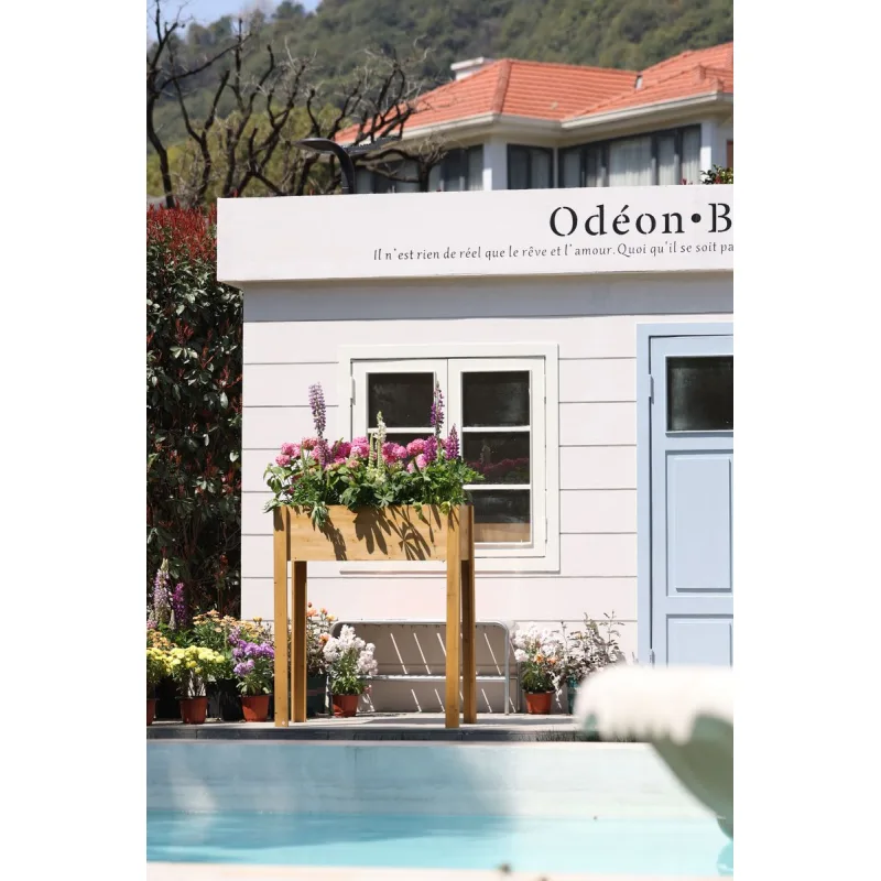 Vyvýšený záhon Strend Pro Garden 84x40x98 cm, drevený, s nohami