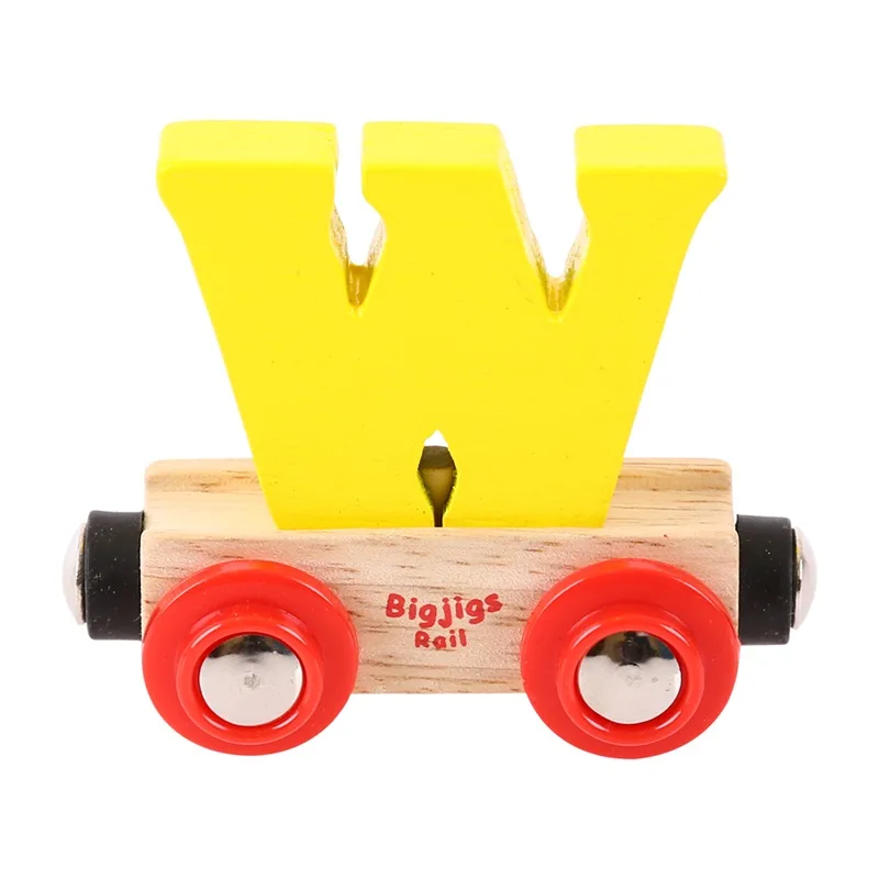 Bigjigs Rail Drevené vláčiky - Vagónik Písmeno W