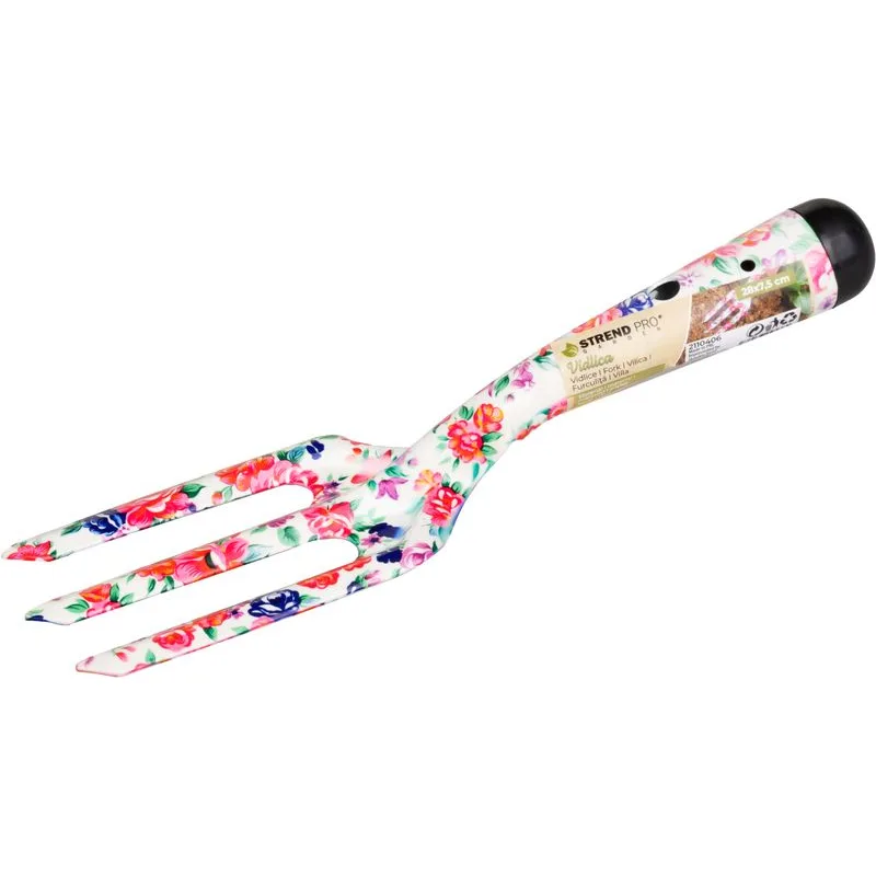 Kultivátor Strend Pro, záhradnícky, ručný, potlač kvetov, kovový, Ladies Line