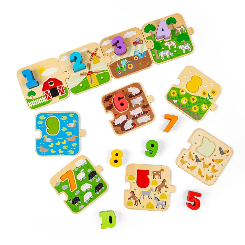 Puzzle s obrázkami a číslami