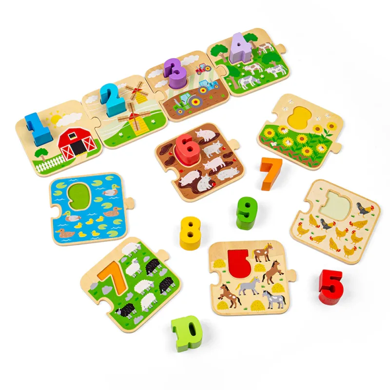 Puzzle s obrázkami a číslami