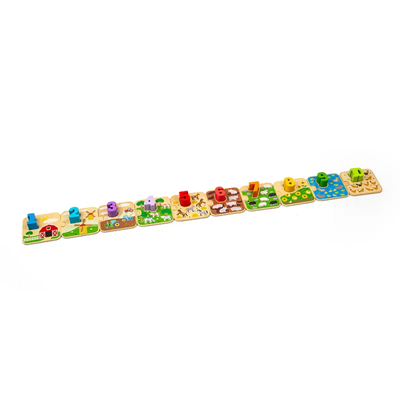 Puzzle s obrázkami a číslami