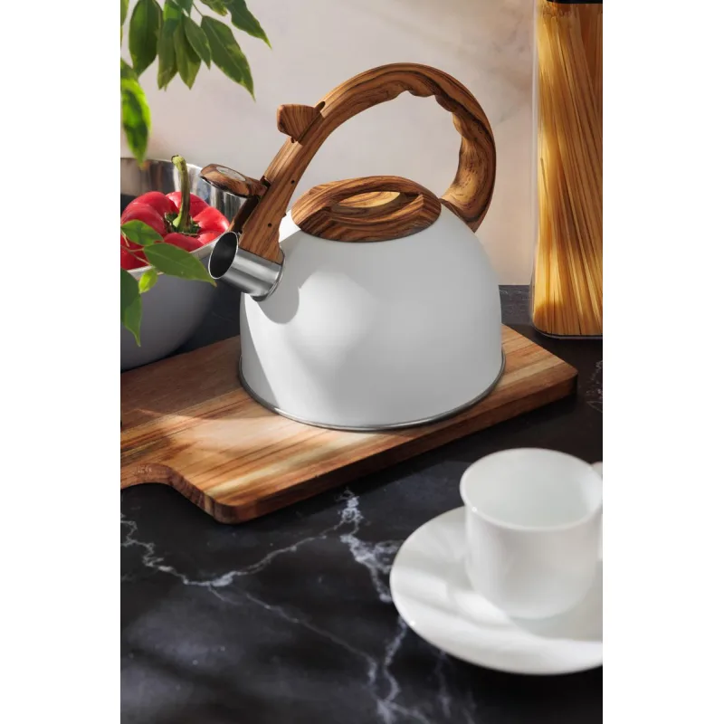 Pískací čajník MagicHome, biely, 2500 ml