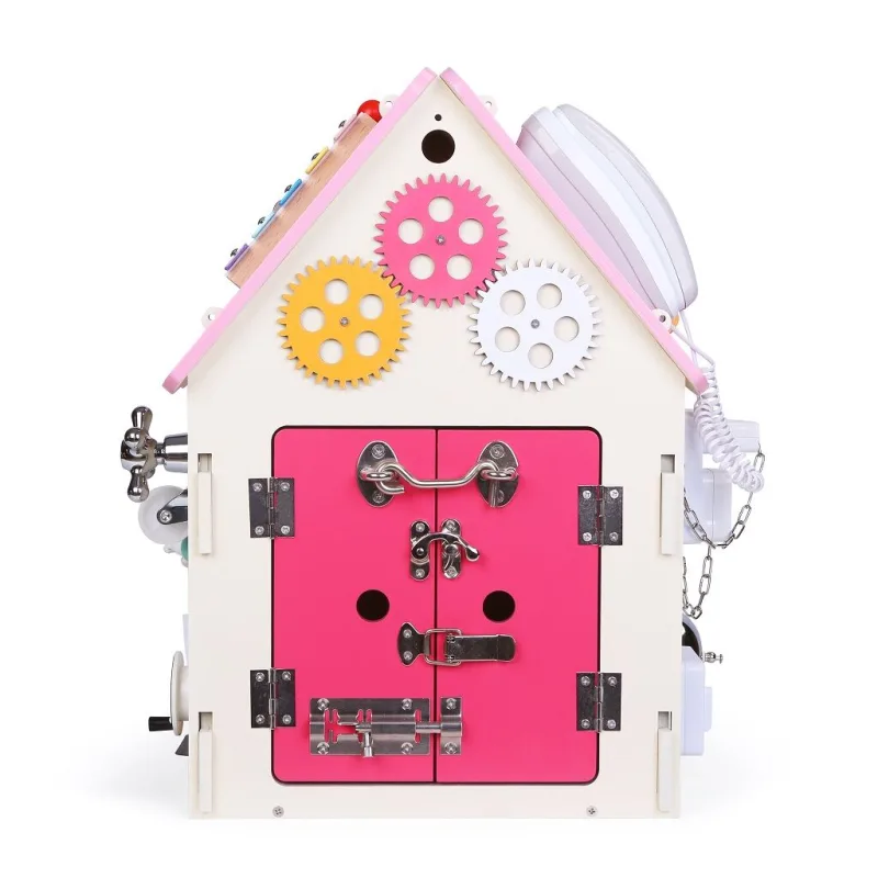 2Kids Toys Activity board Domček ružový