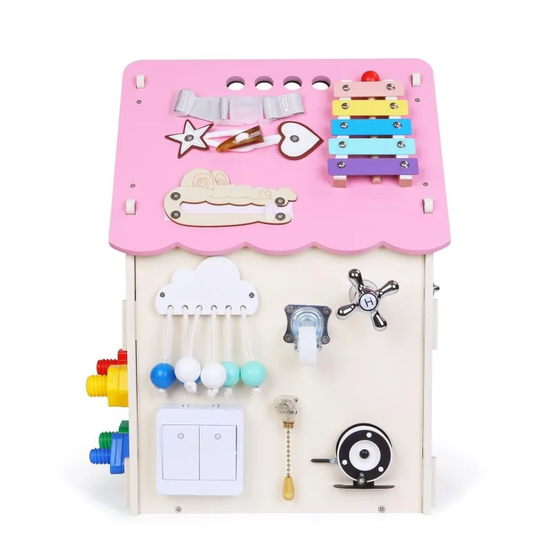 2Kids Toys Activity board Domček ružový