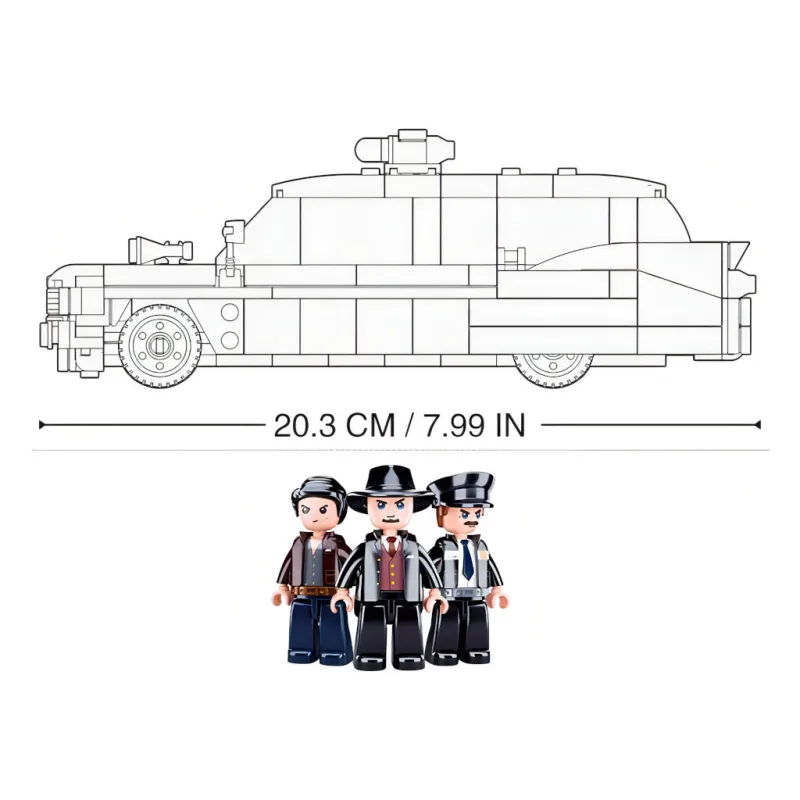 Sluban Model Bricks M38-B1099 Americký automobil pre lupičov