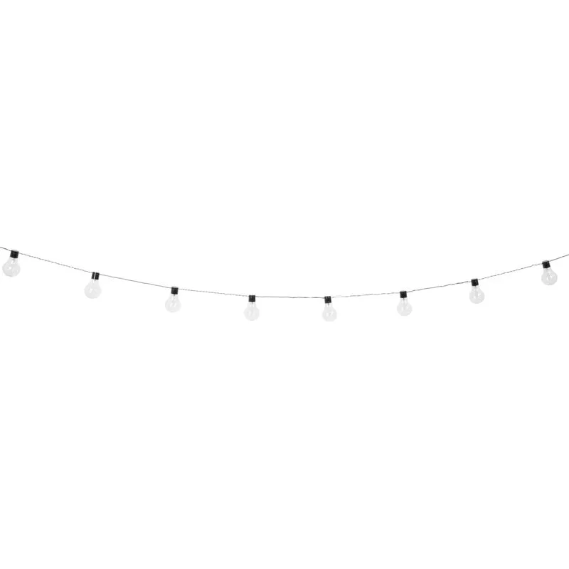 Solárna reťaz zo žiaroviek – 10x LED, 2,7+3 m