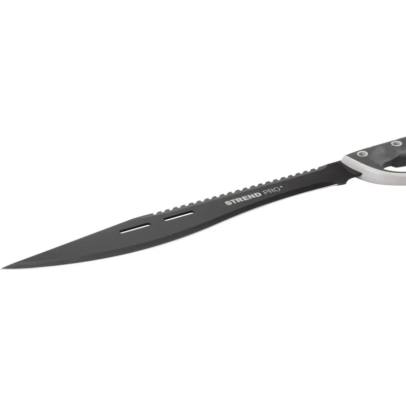 Mačeta Tactical, s puzdrom, pílkou, ochranou ruky, čierna, 61 cm