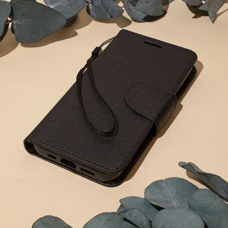 Fancy Book Puzdro otvaracie knižkové iPhone 14 Plus, Čierne