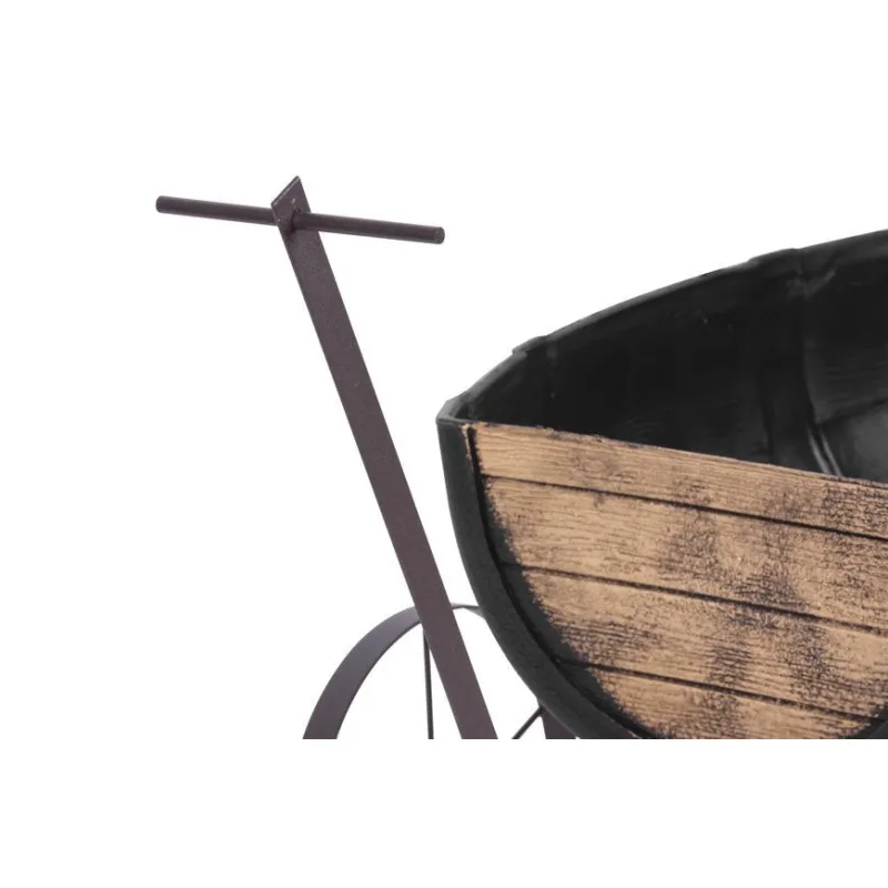 Kvetináč GDA Woodeff 817 – whiskey barel wagon, 41,5x29x19 cm