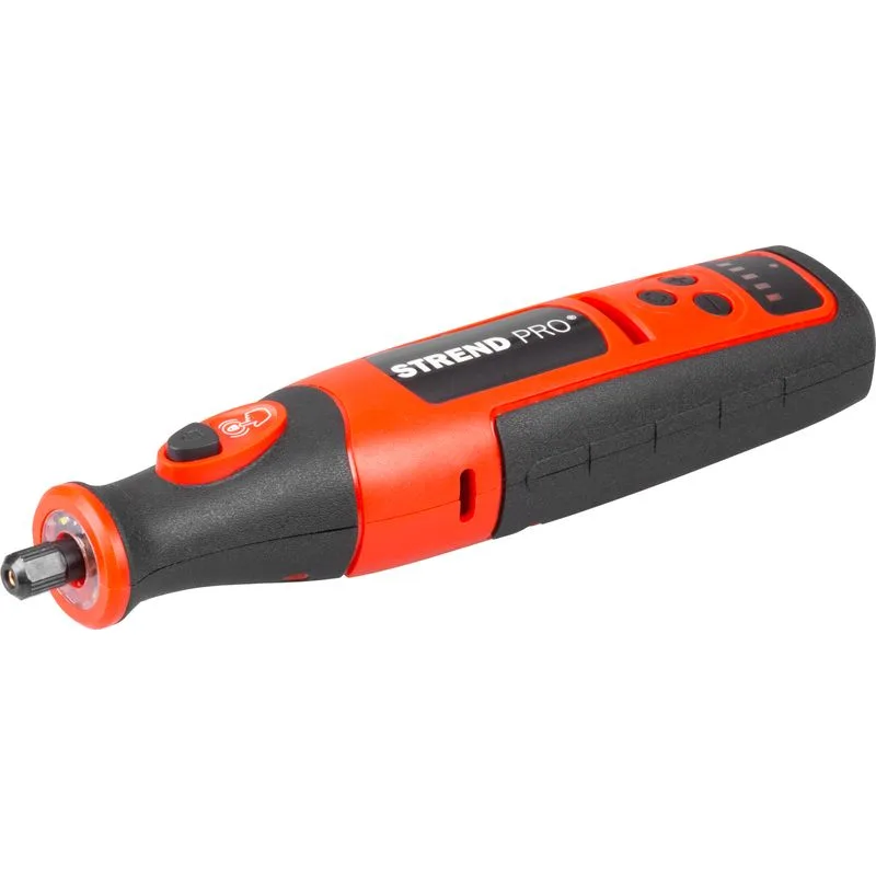 Brúska Strend Pro, mini, priama, vŕtanie a brúsenie, 8 V, 1500 mAh, s príslušenstvom