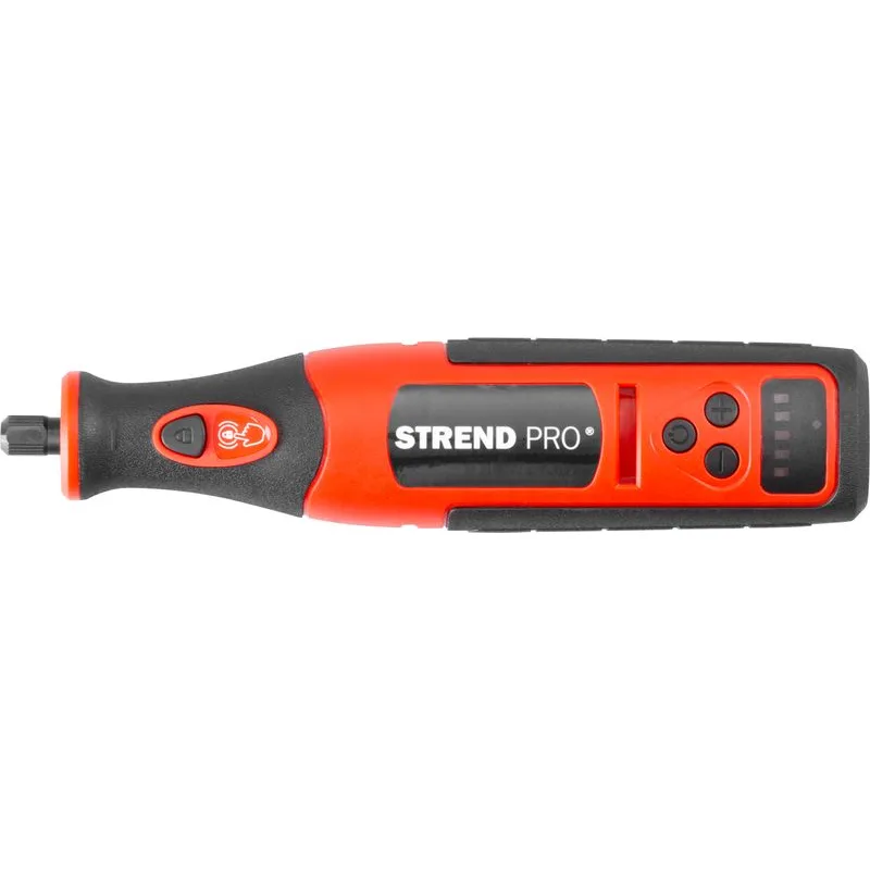 Brúska Strend Pro, mini, priama, vŕtanie a brúsenie, 8 V, 1500 mAh, s príslušenstvom