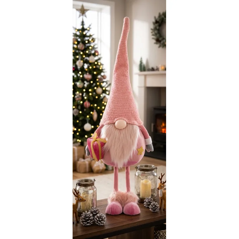 Vianočná dekorácia Škriatok, 56 cm