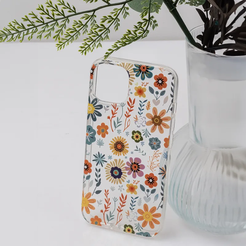 TFO Obrázkové puzdro silikónové Samsung Galaxy A23 5G Oranžové kvety