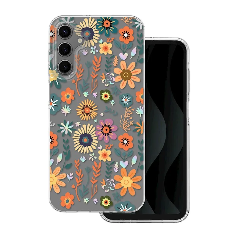 TFO Obrázkové puzdro silikónové Samsung Galaxy A23 5G Oranžové kvety