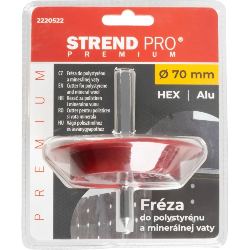 Vyrezávač do polystyrénu, vaty Strend Pro Premium, 70 mm, frézka