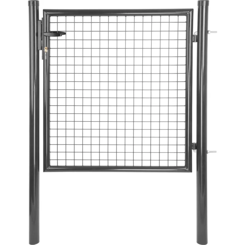 Brána 1000/2000/50x50 mm – jednokrídlová záhradná brána, antracit