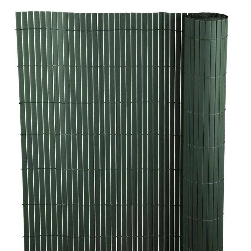 Umelý bambusový plot PVC, 1x3 m, zelený, UV