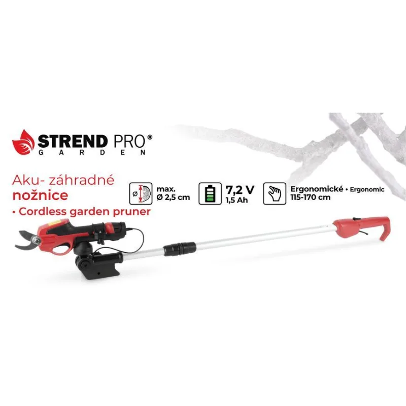 Strend Pro Garden 1,5 Ah, 7,2 V Akumulátorové nožnice na konáre