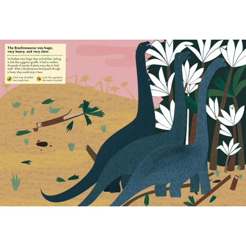 Chronicle Books Kniha aktivít so samolepkami V čase dinosaurov