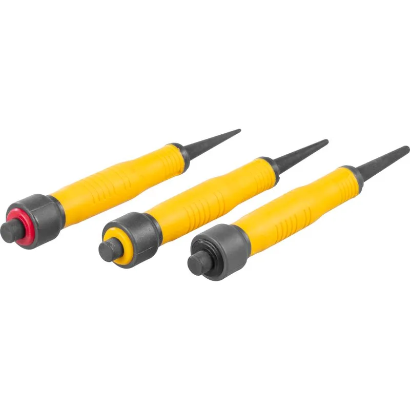 Sada dierovačov Strend Pro Premium, 3 dielna, Bi-materiál rukoväť, 1-2-3"/32"