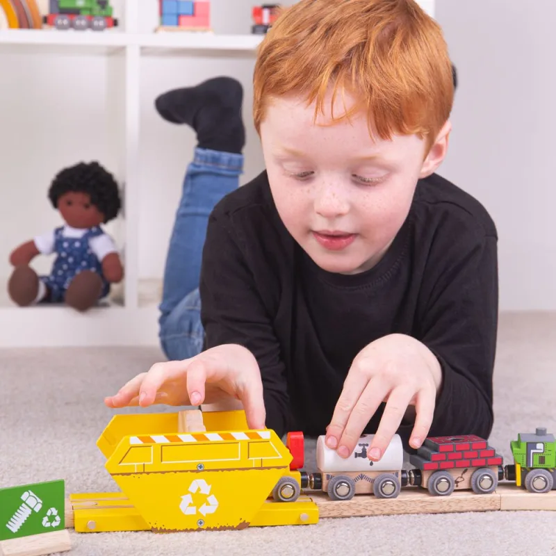 Bigjigs Rail Kontajner na recyklovanie
