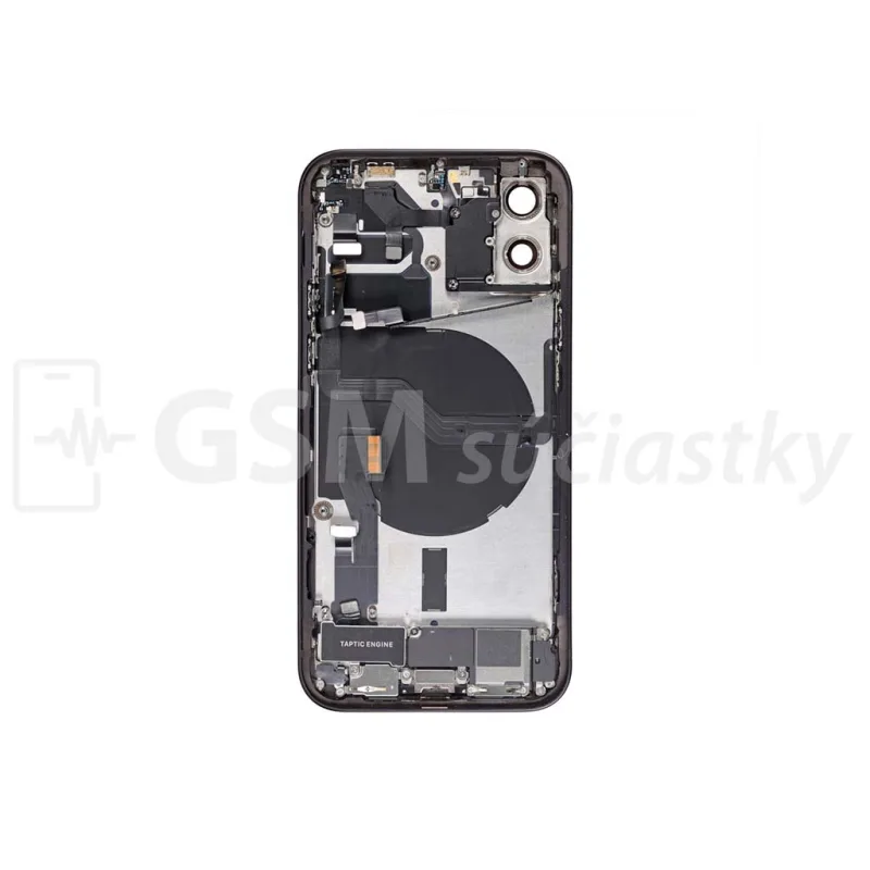 iPhone 12 mini - Zadný Housing s Malými Dielmi - Čierny