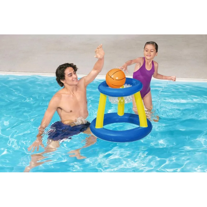 Bestway 52418 Hračka Splash 'N' Hoop, 61x61 cm, nafukovacia + lopta
