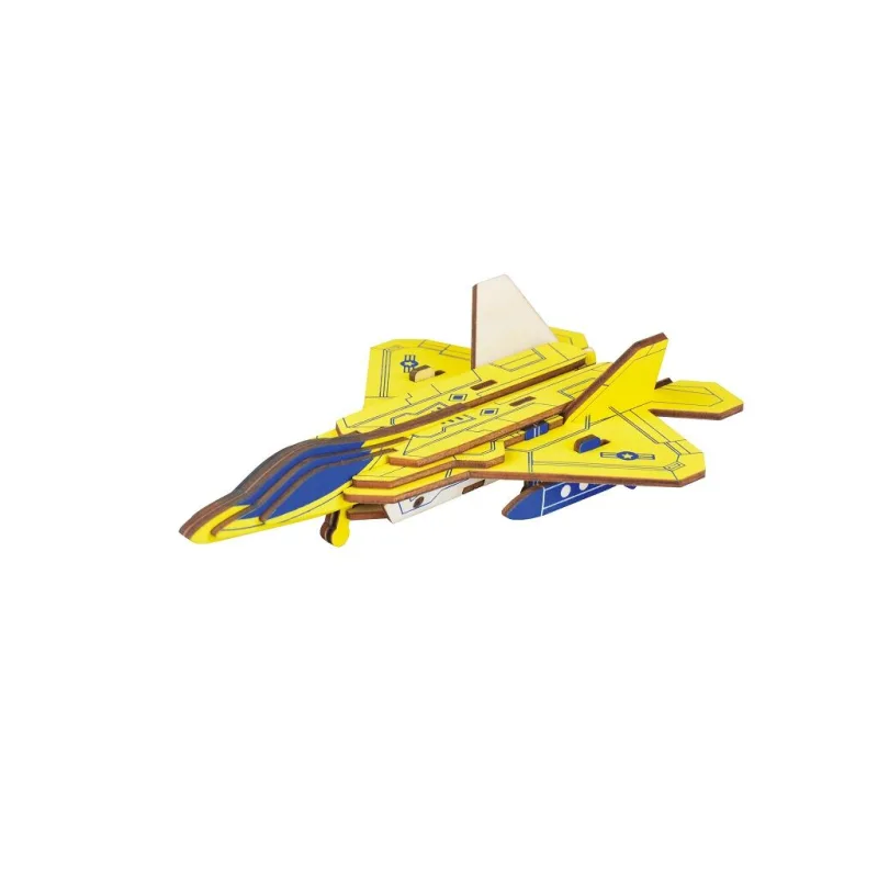Woodcraft Drevené 3D puzzle Stíhačka F22 raptor