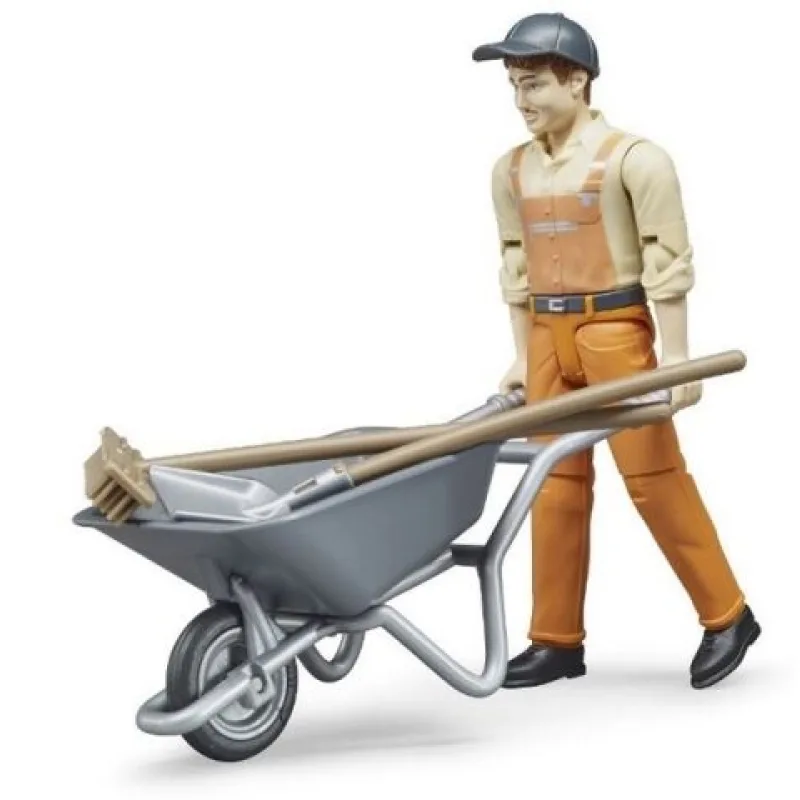 Bruder 62130 BWORLD Set komunál s figúrkou