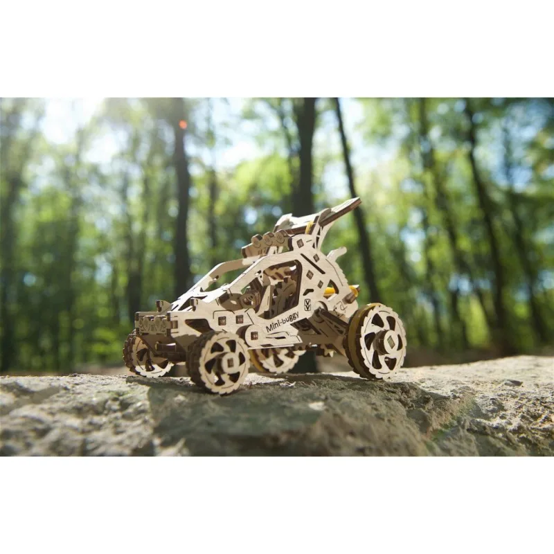 Ugears 3D mechanické puzzle - Mini bugina 80 ks