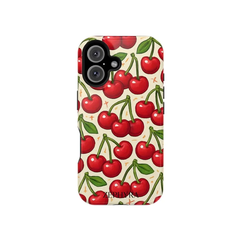 ZEPHYRA Cherry Charge - iPhone 16 Kryt
