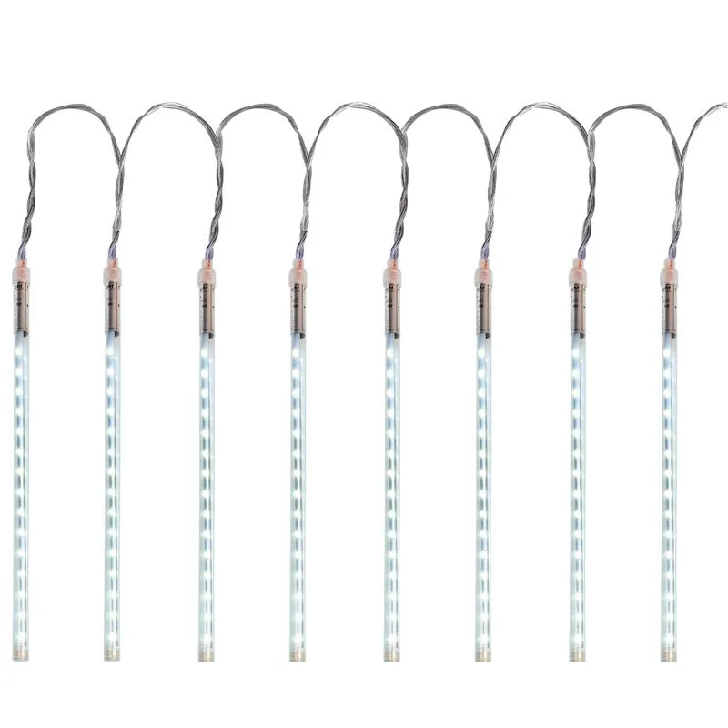 Vianočné osvetlenie reťaz Icicle, 240 LED, studená biela, vodopádový efekt, 2,5 m, exteriér