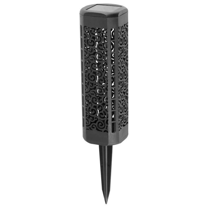 Solárna lampa Kang 31 cm – 3 ks, teplá biela LED