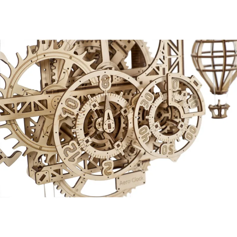 Ugears 3D mechanické puzzle - Nástenné hodiny Aero 320 ks