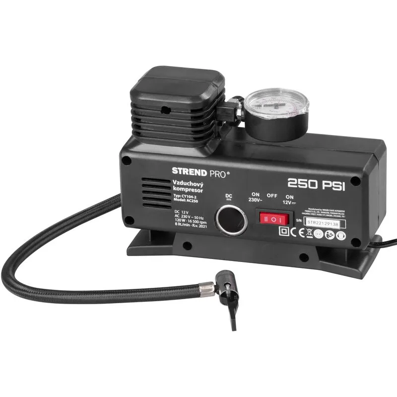 Kompresor Aircom AC250, 250 PSI, 230V/12V
