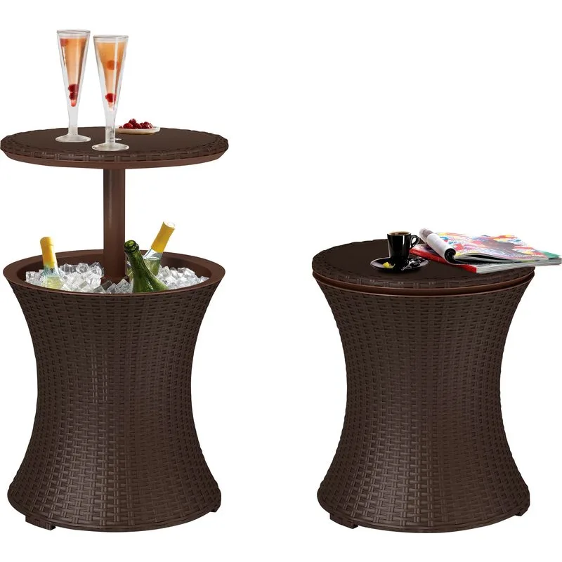 Bar Keter COOL BAR RATTAN, hnedý, multifunkčný záhradný stôl
