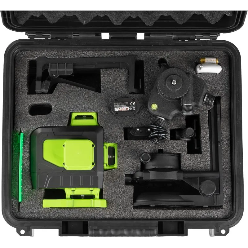 Laser Strend Pro Industrial 4 X 3D, zelený, v kufriku, s príslušenstvom, diaľkový ovládač