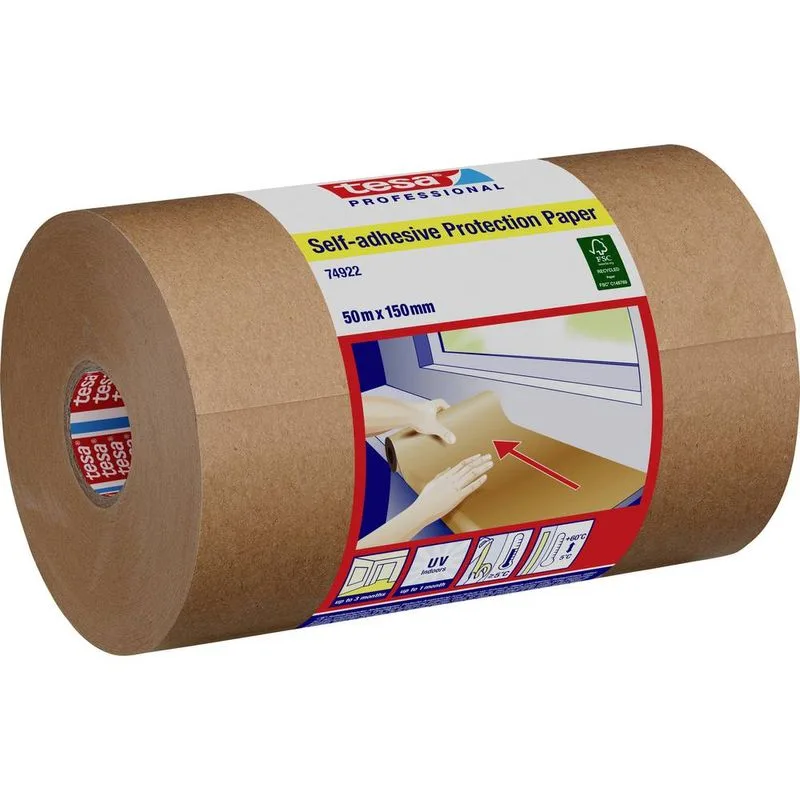 Papier Tesa®, 50 m x 15 cm, samolepiaci, ochranný papier